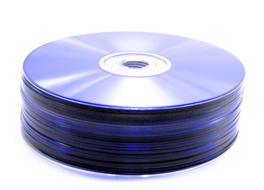 A pile of blue DVDs (graphicstock.com)