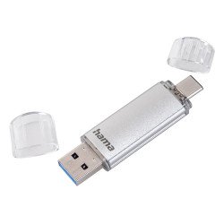 Hama  C-Laeta USB 3.0 Flash Drive 40 MB/s Silver- 128GB