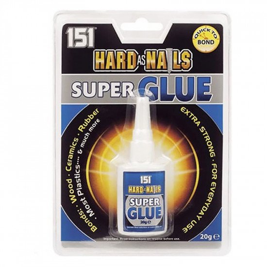 151 Hard as Nails Super Glue  - 20g
