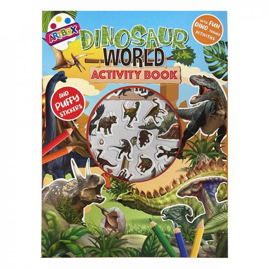 ARTBOX Activity Book - Includes Puffy Stickers - Dinosaur World