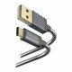 Hama USBA-USBC-1.5M Charging/Data Cable USB Type-A (M) to USB Type-C (M) - Metal