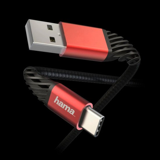 Hama USBA-USBC-1.5M Charging/Data Cable USB Type-A (M) to USB Type-C (M) - Braided