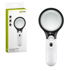 Goobay Magnifier / Magnifying Glass With LED Light 1.75x/12.25x