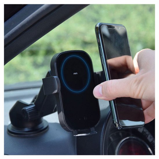 Mikamax Universal In-Car Holder with Wireless Charging 15W