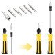 EvoDX Mini Magnetic ScrewDriver Kit with Tweezers and Extension Rod - 45 in 1 Set