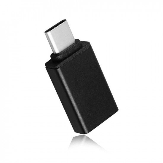 EvoDX USB C Type C 3.1 Male to USB 3.0 Female OTG Adapter - Black
