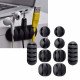 EvoDX Cable Management Cord Organiser Clips Self Adhesive Pack of 10 - Black