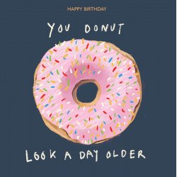 Happy Birthday Donut Greeting Card - 15cm - LAST ONE!