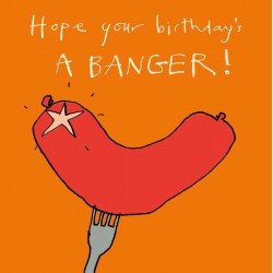 Birthday Banger Greeting Card - 15cm