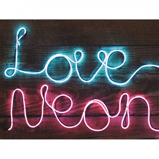 Create Your Own Neon Effect Sign 5 Meter - Blue