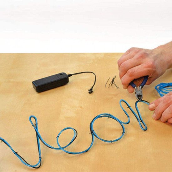 Create Your Own Neon Effect Sign 5 Meter - Blue