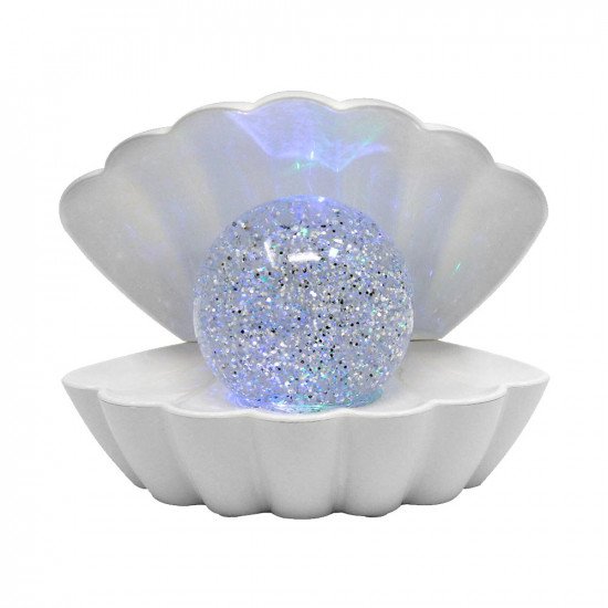 Kensington Giftware Enchanted Colour Changing Pearl Clam Mood Light - White