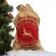 Traditional Christmas Jute Santa Sack/Stocking - North Pole Special Delivery - LAST ONE!