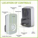 Lloytron MIP3 Wireless Door Bell System - Spare Mains Powered Chime Unit - Grey