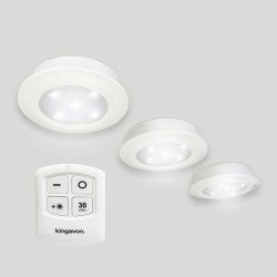 Kingavon Set of 3 Wireless Remote Controlled LED L