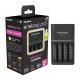 Panasonic Eneloop Smart & Quick 4 Bay AAA and AA Battery Charger for NiMh Batteries + 4x 2500mAh Batteries