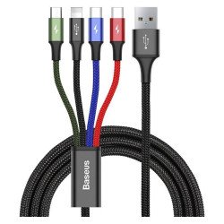 Baseus Rapid Series 4in1 USB cable 2x USB-C, Lightning, Micro - 1.2m