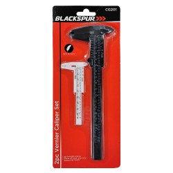 Blackspur Analog Metric/Imperial Vernier Measuring Caliper 2 Pack