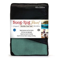 Snug-Rug MicroFibre Towel with Carry Bag 200cm x 90cm - Beach Glass