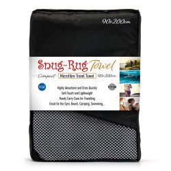 Snug-Rug MicroFibre Towel with Carry Bag 200cm x 90cm - Dapple Grey - LAST ONE!