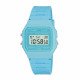 Casio Classic Digital LCD Watch with Stopwatch, Timer, Alarm, Water Resistant - F-91WC-2AEF - Light Blue