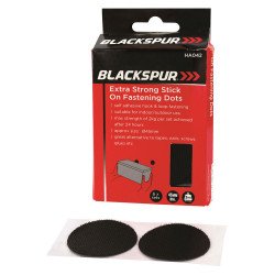 Blackspur Extra Strong Stick on Fastening Hook & Loop Dots - Black