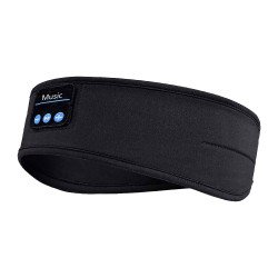 Bluetooth Sleep Mask or Sports Music Headphones / Headband - Black