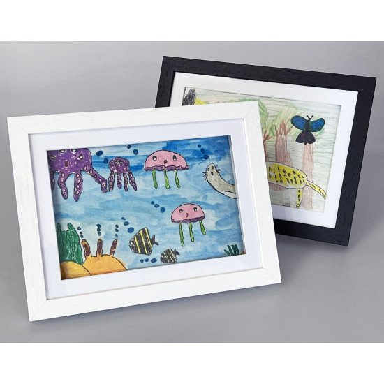 Art Frame for A4 size pictures - stores up to 150 sheets - White