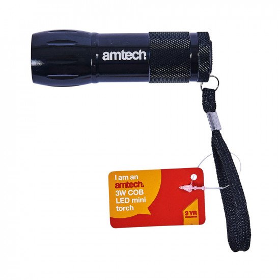 Amtech 3W COB LED Mini Torch (Aluminium)