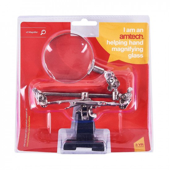 Amtech 60mm Helping Hand Magnifying Glass