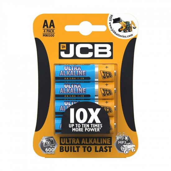 JCB AA Ultra Alkaline batteries - Pack of 4