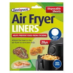 Sealapack Disposable Air Fryer Liner Round 20cm - 20Pack