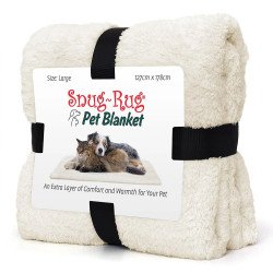 Snug Rug Sherpa Throw Pet Blanket - Cream - Small 