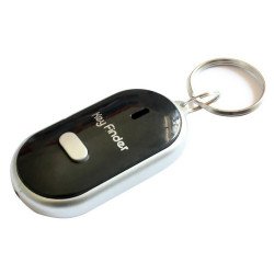 Evodx Mini LED Whistle Key Finder - Black