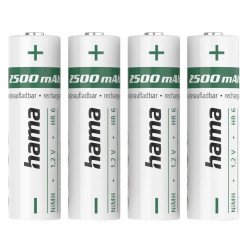 Hama Rechargeable AA 2500mAh batteries - 4 Pack