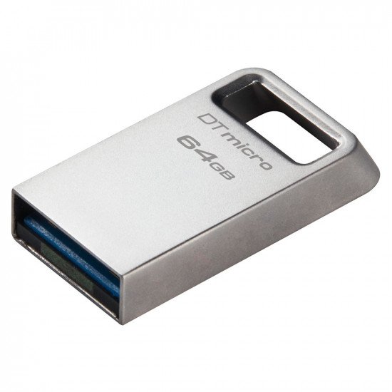 Kingston DataTraveler Micro Metal USB 3.2 Memory Flash Drive - 64GB