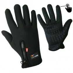 thumbnail image 2 of Men's Casual Soft Knit Winter Gloves – Solid Colors (Black/Navy/Gray) One Size 2 of 5