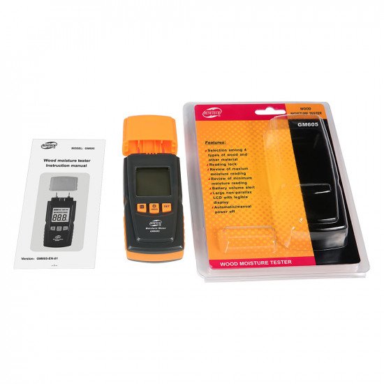 EvoDx Digital Wood/Brick Moisture Meter, Humidity Tester and Damp Detector