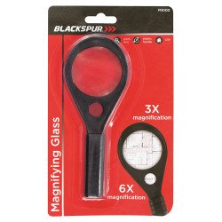 Blackspur Compact 3x and 6x Hand Magnifier / Magnifying Glass