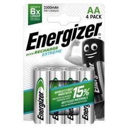 Energizer Extreme AA NiMH Rechargeable Batteries 2300mAh - 4 Pack