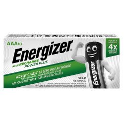 Energizer Power Plus AAA NiMH Rechargeable Batteries 700mAh - 10 Pack
