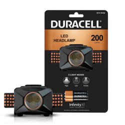 Duracell 200 Lumen LED Head Lamp Torch 
