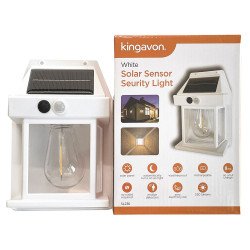 Kingavon Solar Sensor Security Wall Light - White