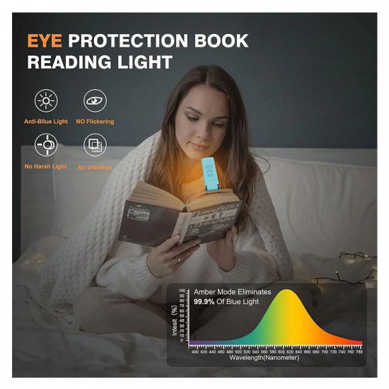 EvoDx Mini LED Flexible Reading Book Light USB Rechargeable - White