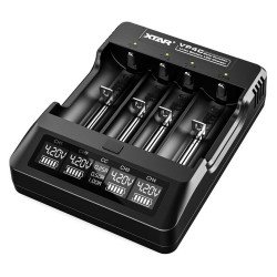 XTAR VP4C USB 4 Slot Battery Charger for Li-Ion 18650 26500 Cylindrical Batteries - LAST ONE!