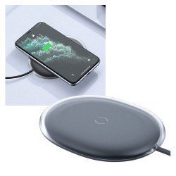 Baseus Jelly QI Fast 15W Wireless Induction Charger- Black
