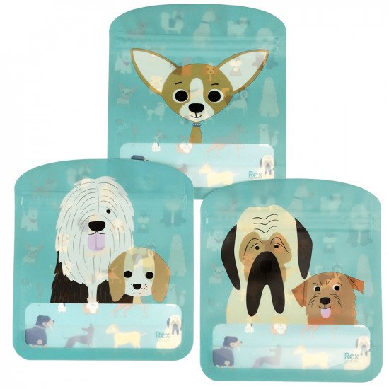 Rex London Best In Show Snack Bags (set Of 3) - For Dog Lovers