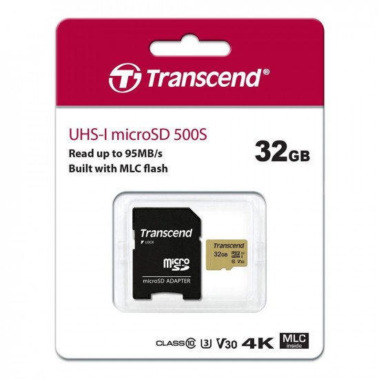 Transcend Micro SDXC/SDHC 500S 32GB