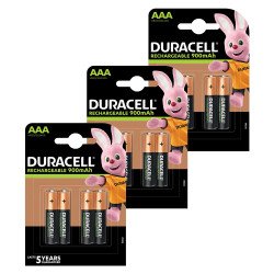 Duracell Rechargeable AAA 900mAh Batteries - 12 Pack