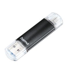 Hama Laeta Twin USB 3.0 Flash Drive 40 MB/s Black - 256GB